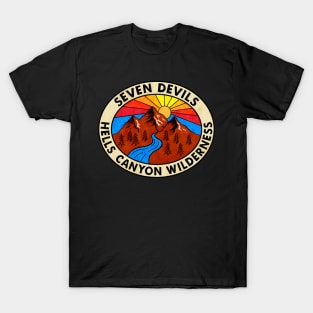 Seven Devils Mountains Hells Canyon Wilderness Idaho Snake River T-Shirt